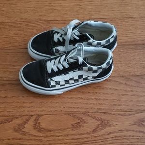 Vans black and white checkered sneakers